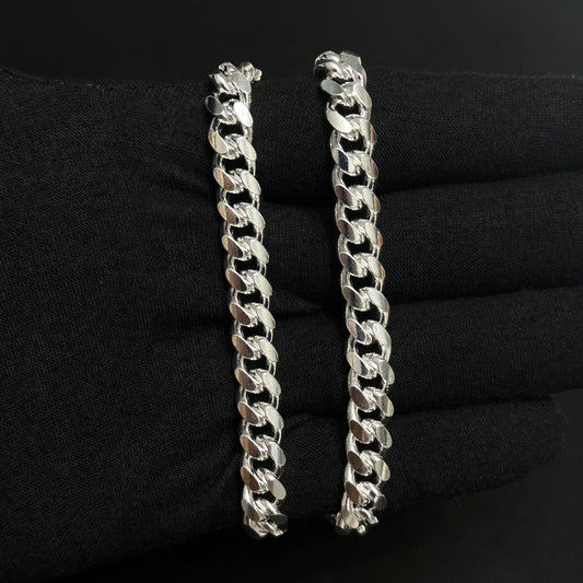 8MM Sterling Silver Miami Cuban Link Chain