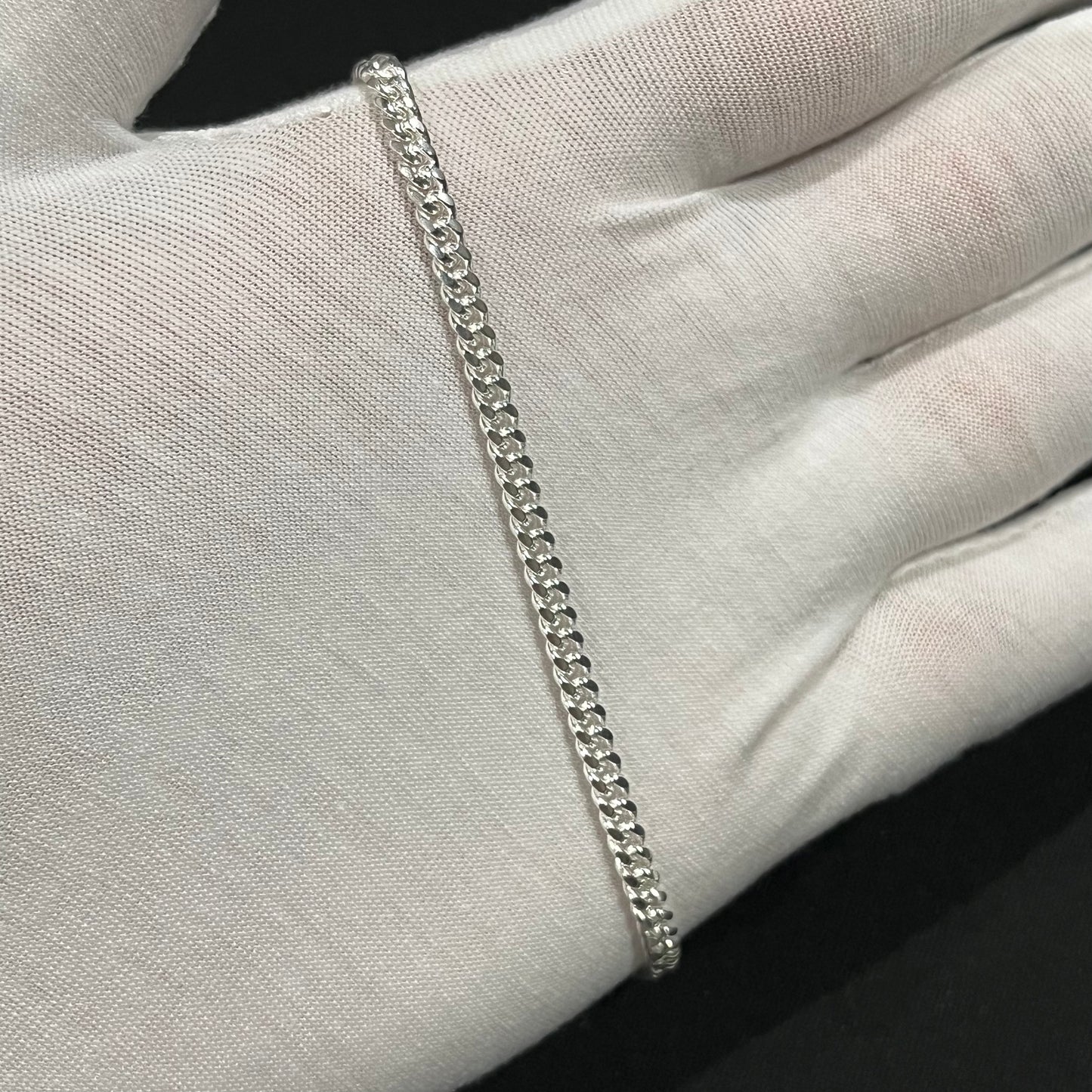 4MM Sterling Silver Miami Cuban Link Bracelet
