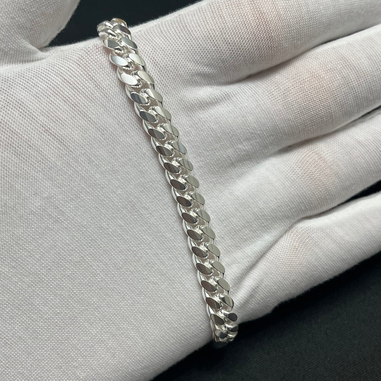 7.5MM Sterling Silver Miami Cuban Link Bracelet