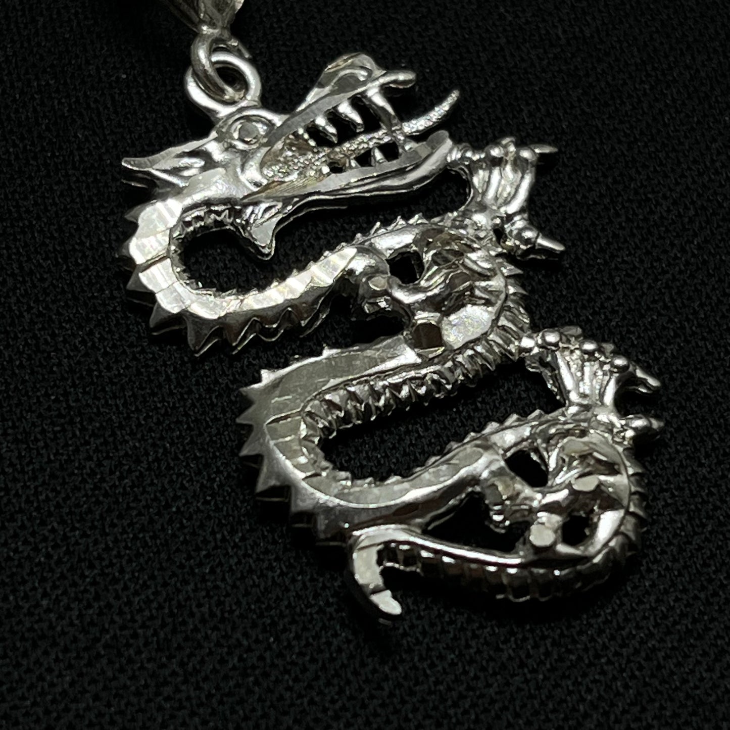 Sterling Silver Dragon Pendant