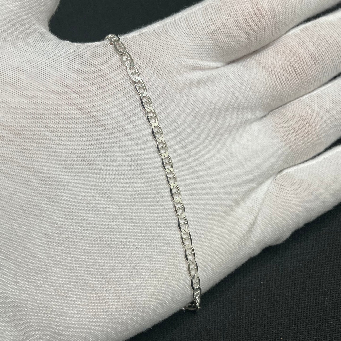 3MM Sterling Silver Mariner Bracelet