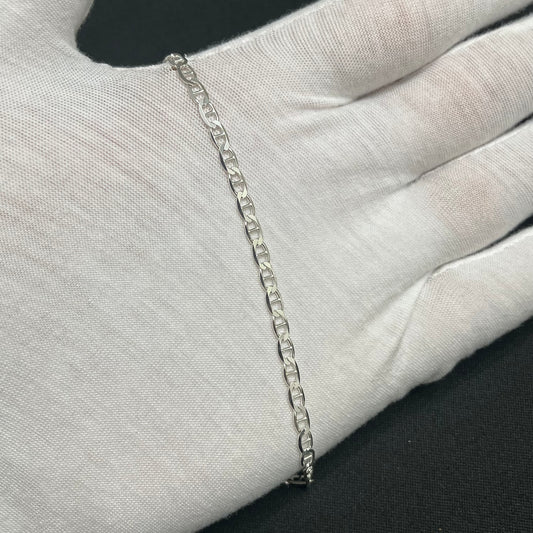 3MM Sterling Silver Mariner Bracelet