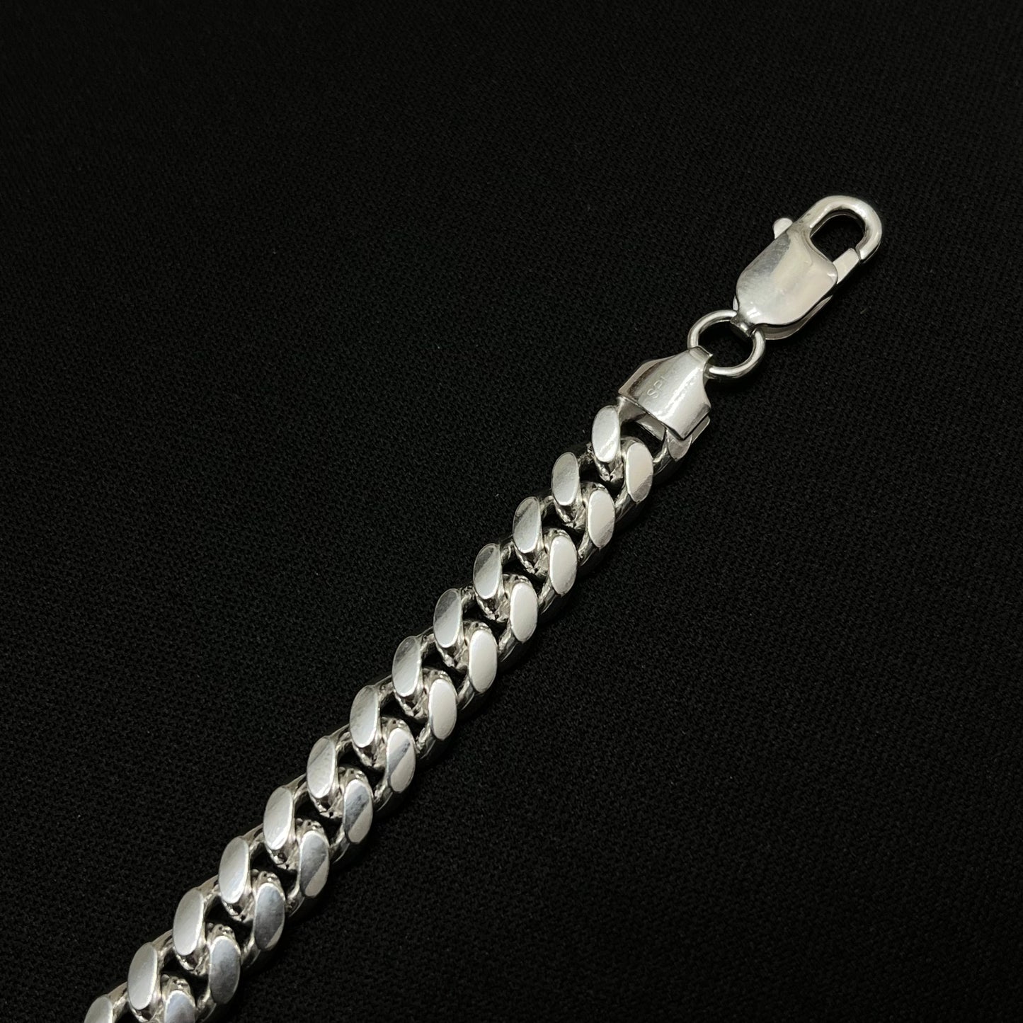 7.5MM Sterling Silver Miami Cuban Link Bracelet