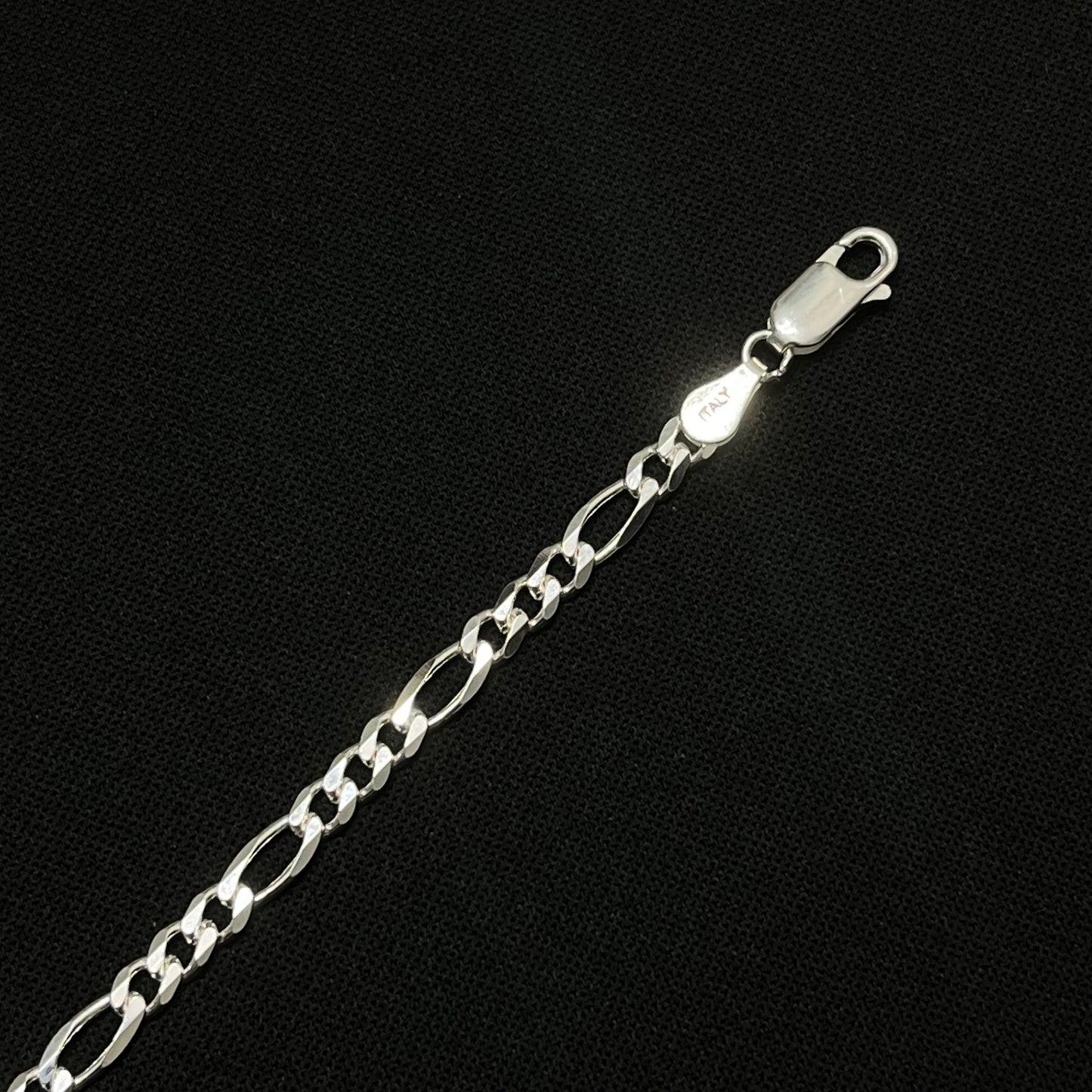 4MM Sterling Silver Figaro Chain