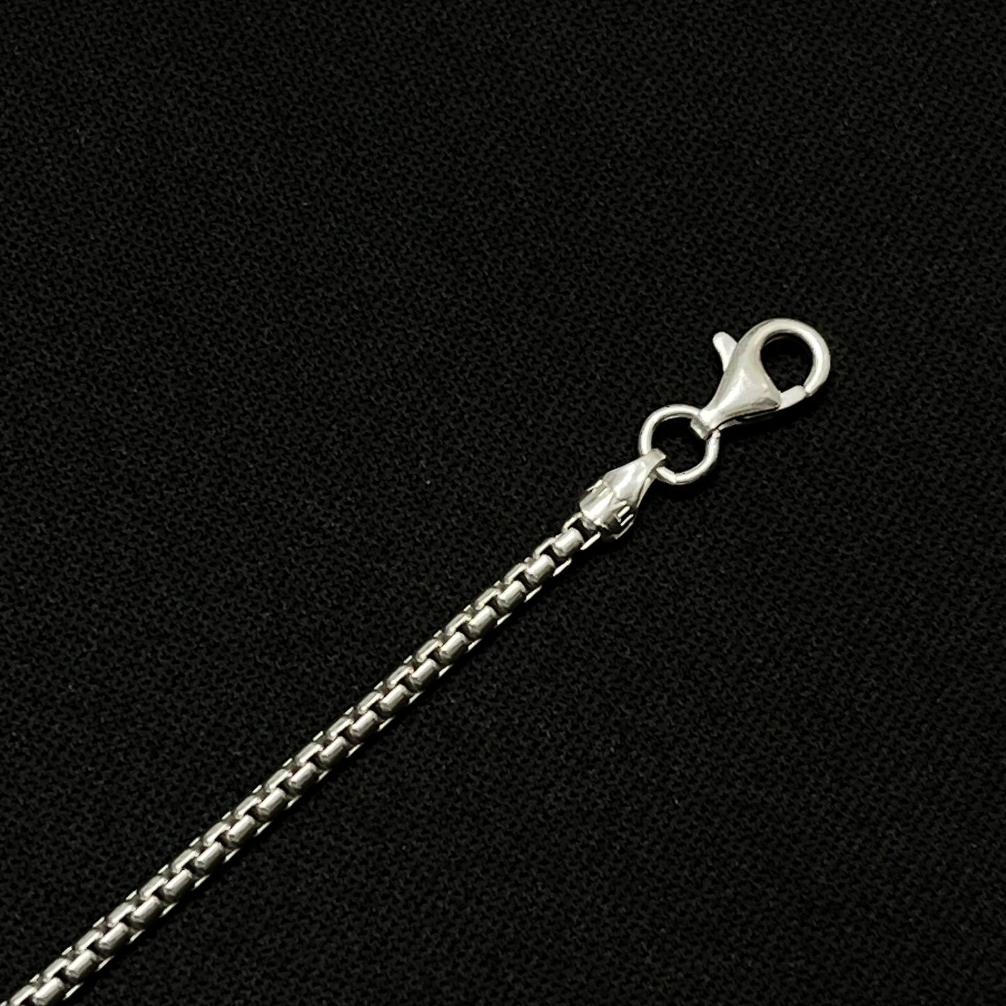 2MM Sterling Silver Rounded Box Chain