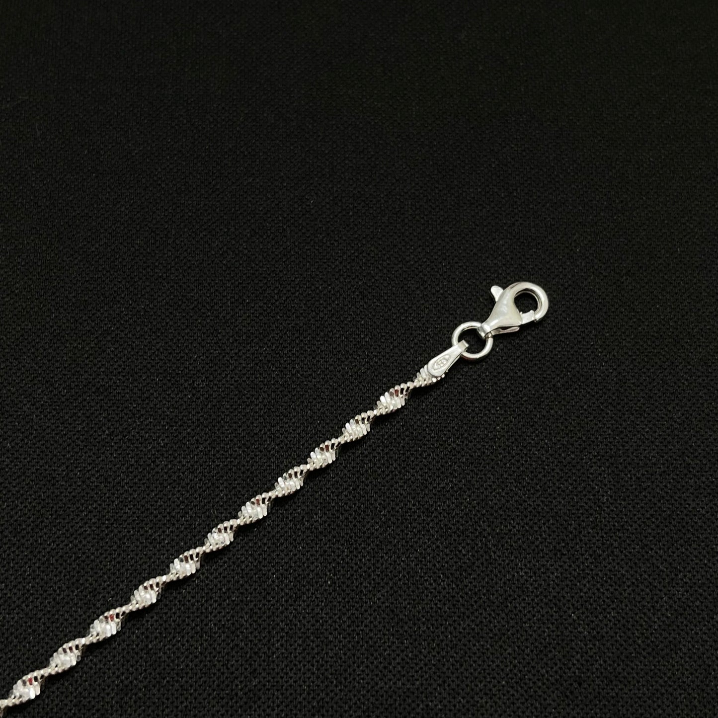 2MM Sterling Silver Twist Rope Chain