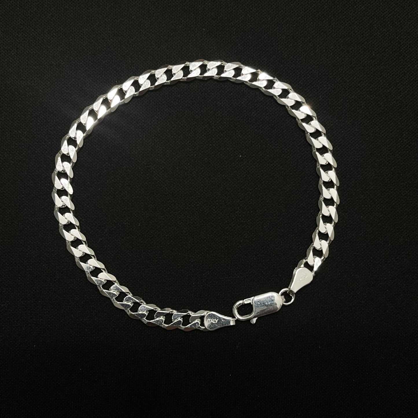 5.5MM Sterling Silver Curb Bracelet