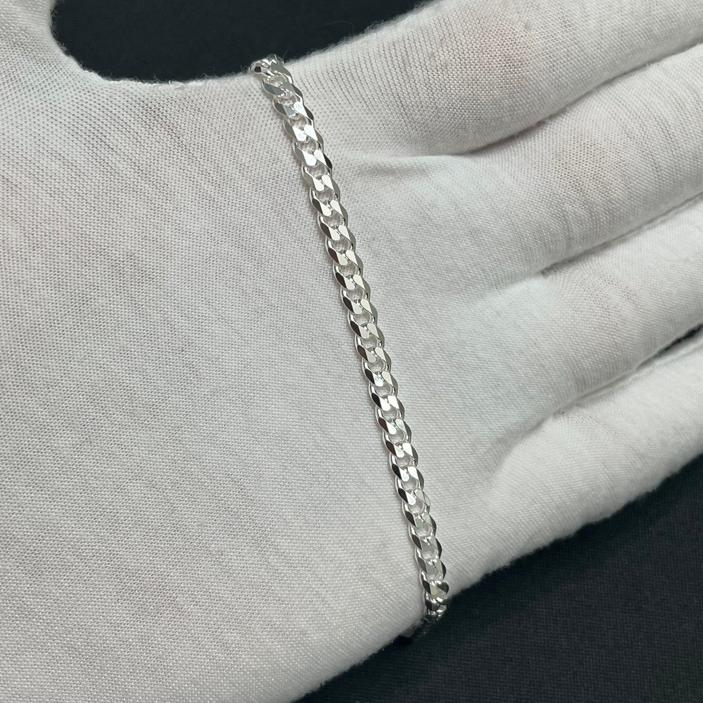 5MM Sterling Silver Curb Bracelet