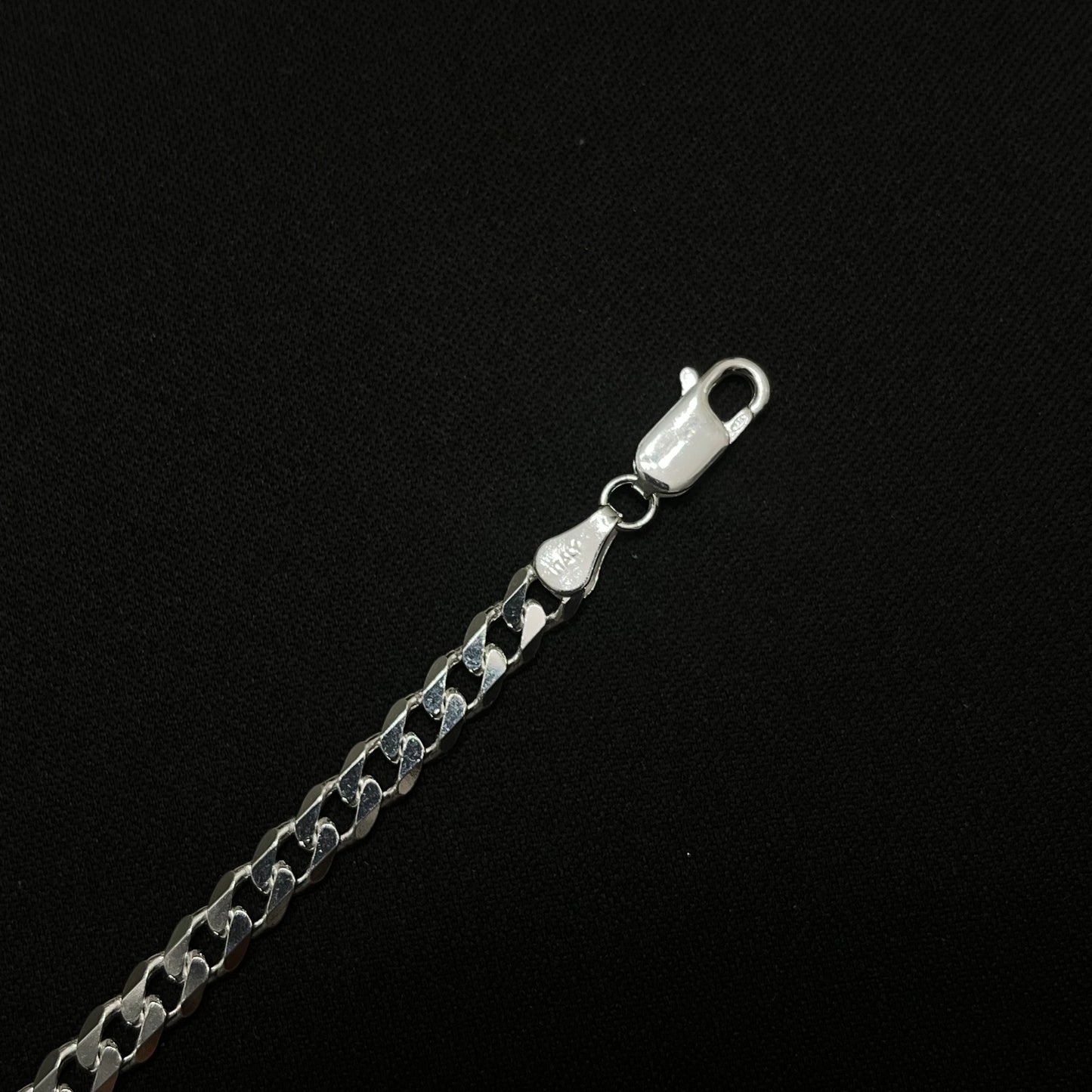 5.5MM Sterling Silver Curb Bracelet
