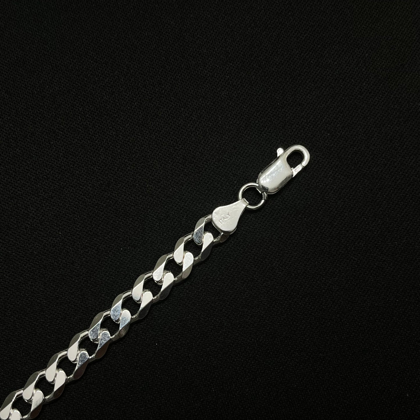 7MM Sterling Silver Curb Bracelet