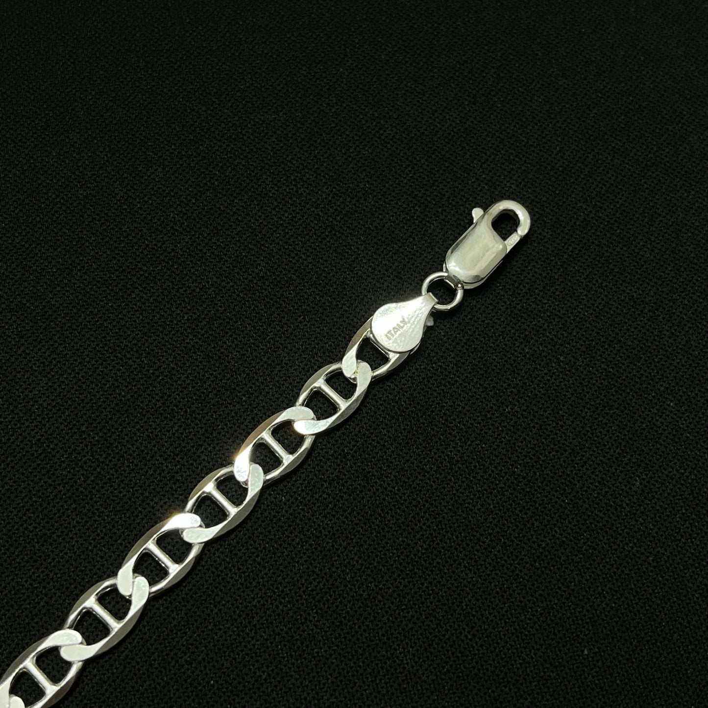 6MM Sterling Silver Mariner Chain