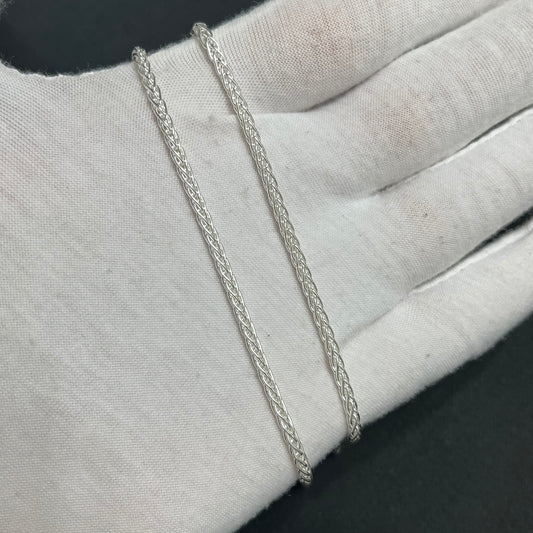 2MM Sterling Silver Wheat Chain