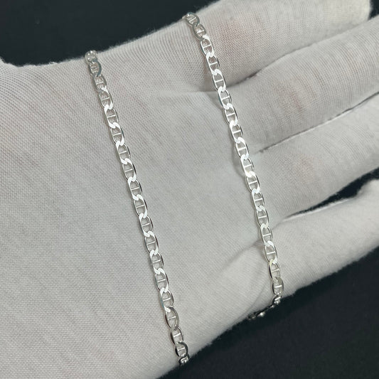 3MM Sterling Silver Mariner Chain