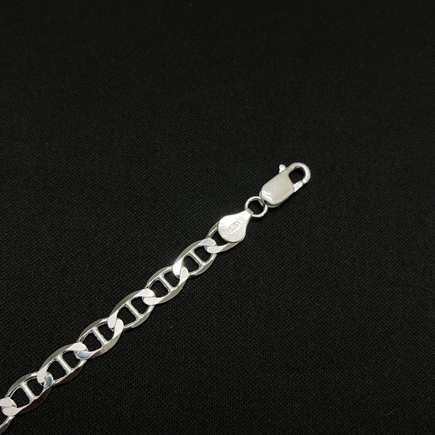 6MM Sterling Silver Mariner Bracelet
