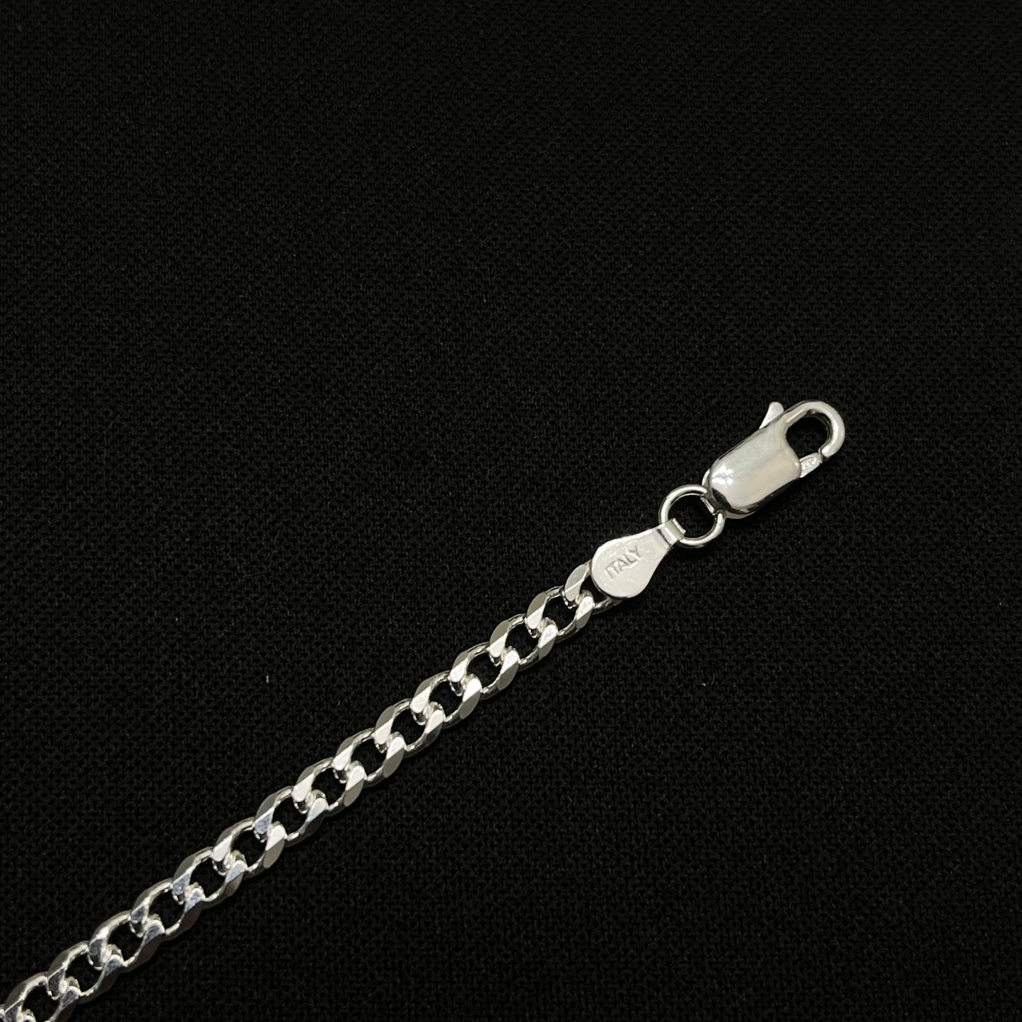 4MM Sterling Silver Curb Bracelet