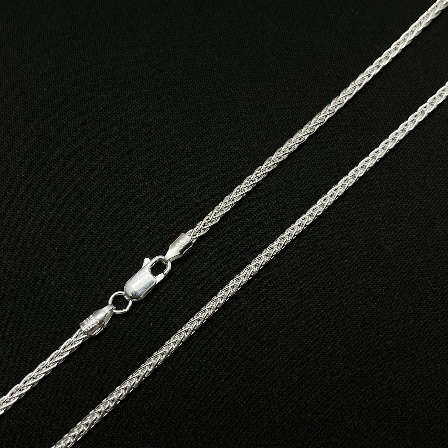 2MM Sterling Silver Wheat Chain