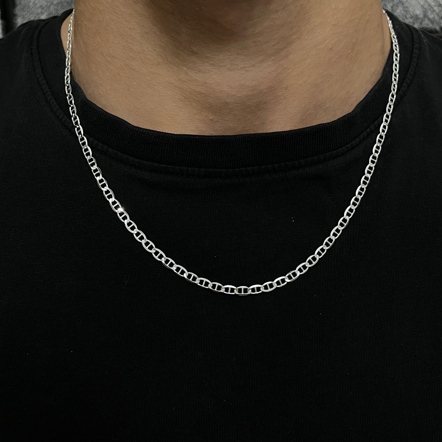 3MM Sterling Silver Mariner Chain