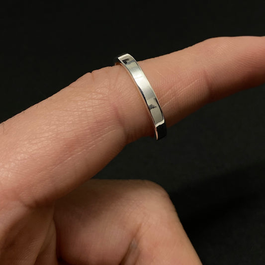 Sterling Silver 3MM Flat Band Ring