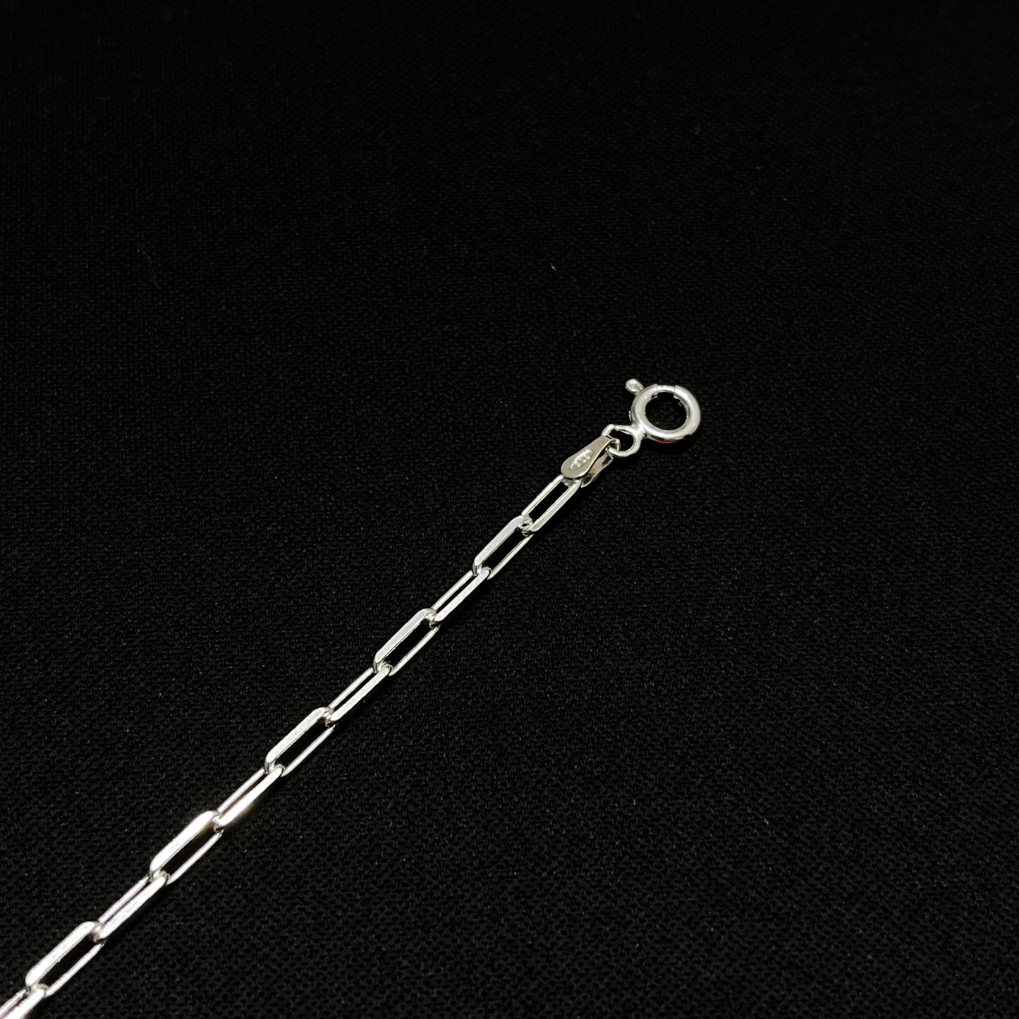 2.5MM Sterling Silver Paperclip Chain