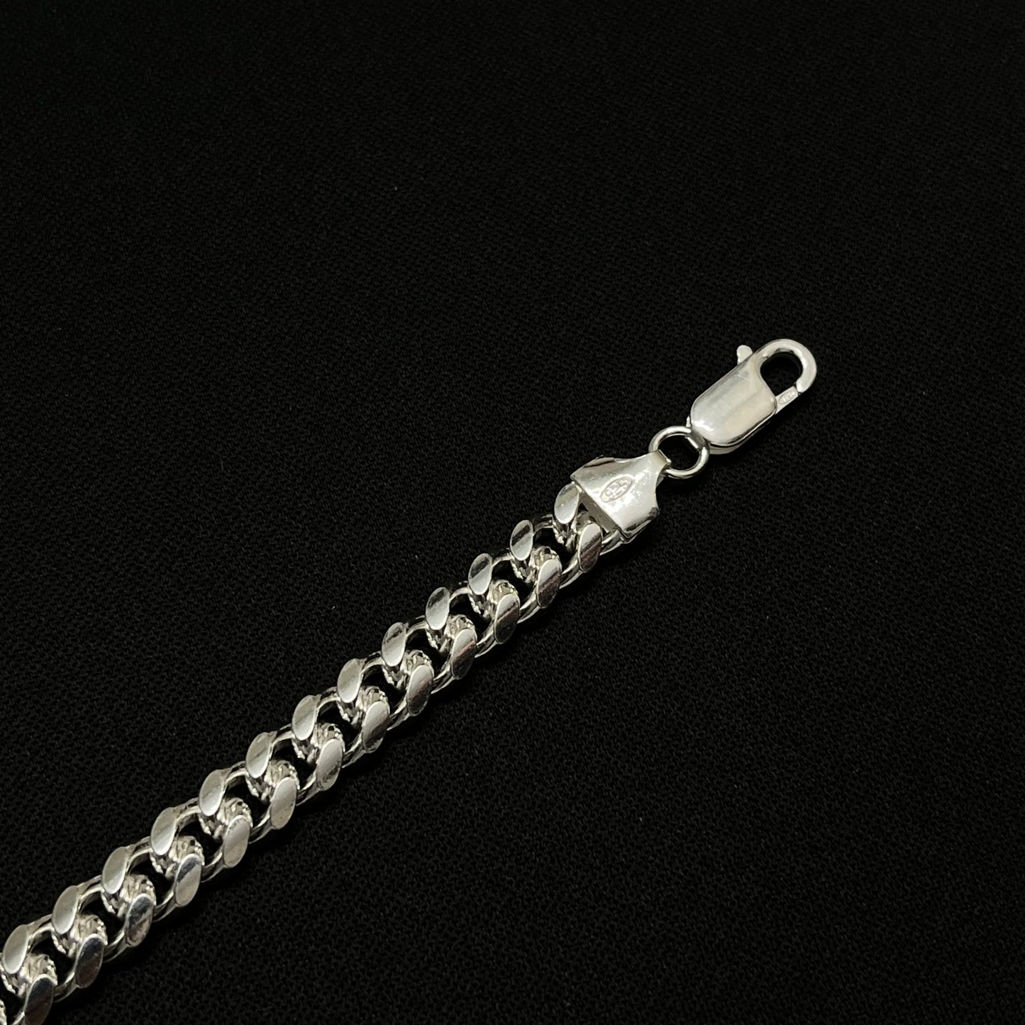 7MM Sterling Silver Miami Cuban Link Bracelet