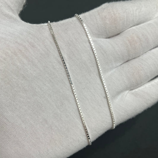 1.5MM Sterling Silver Box Chain