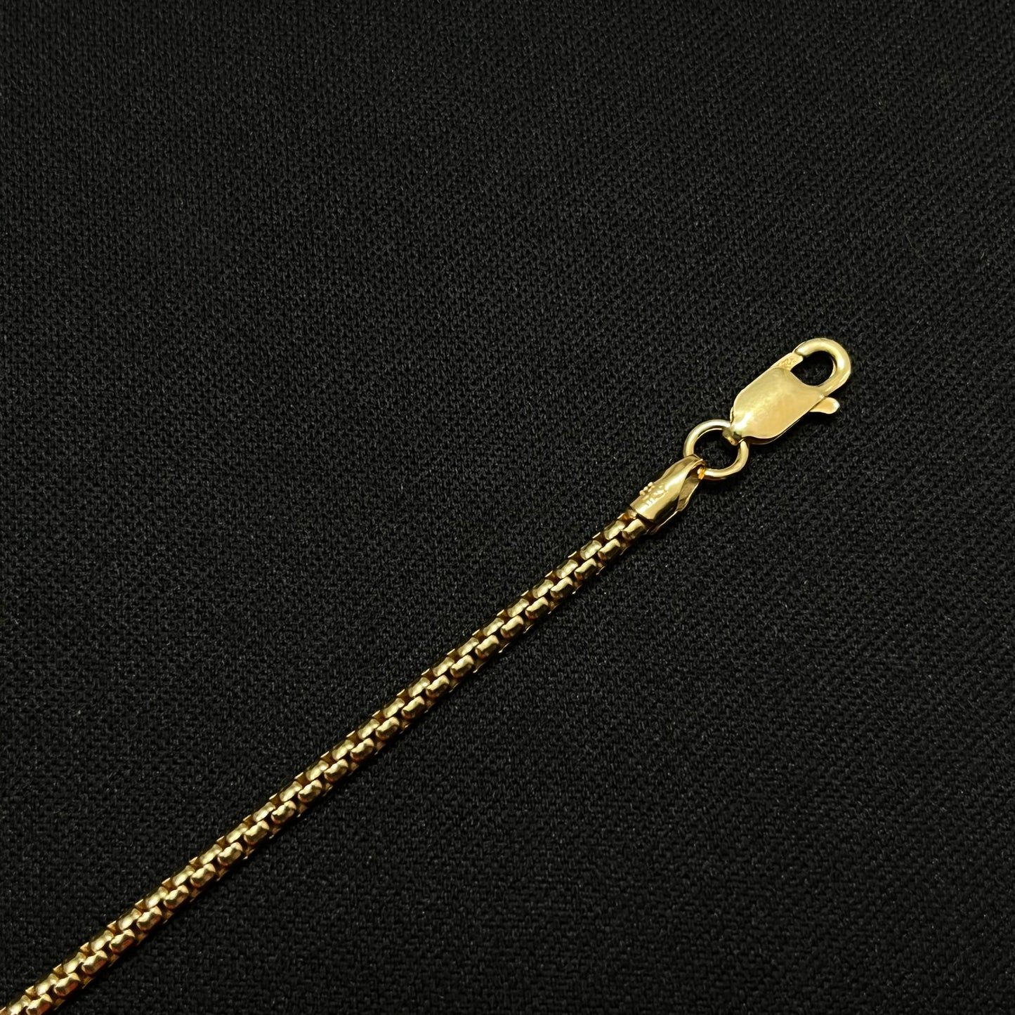 2MM Sterling Silver Vermeil Fancy Box Chain