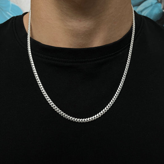 4MM Sterling Silver Miami Cuban Link Chain