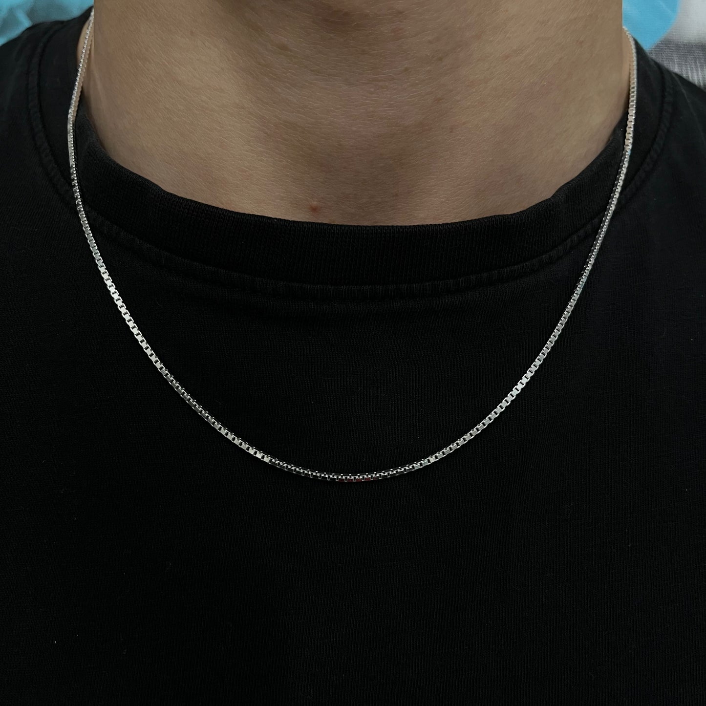 1.5MM Sterling Silver Box Chain