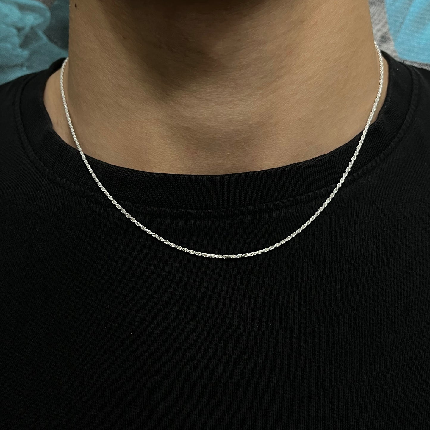 1.5MM Sterling Silver Rope Chain