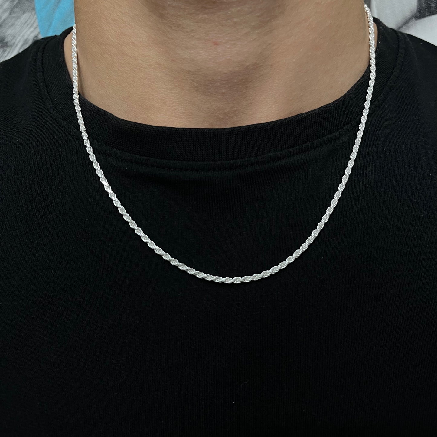 2MM Sterling Silver Rope Chain