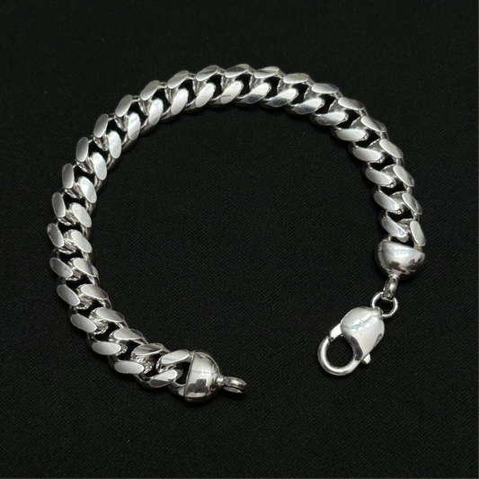 10MM Sterling Silver Miami Cuban Link Bracelet