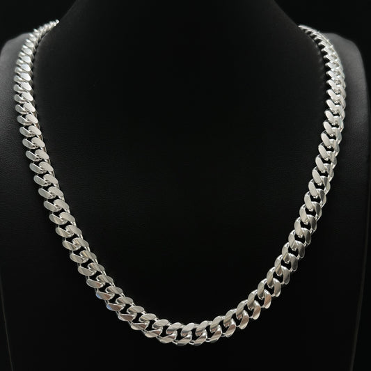 10MM Sterling Silver Miami Cuban Link Chain