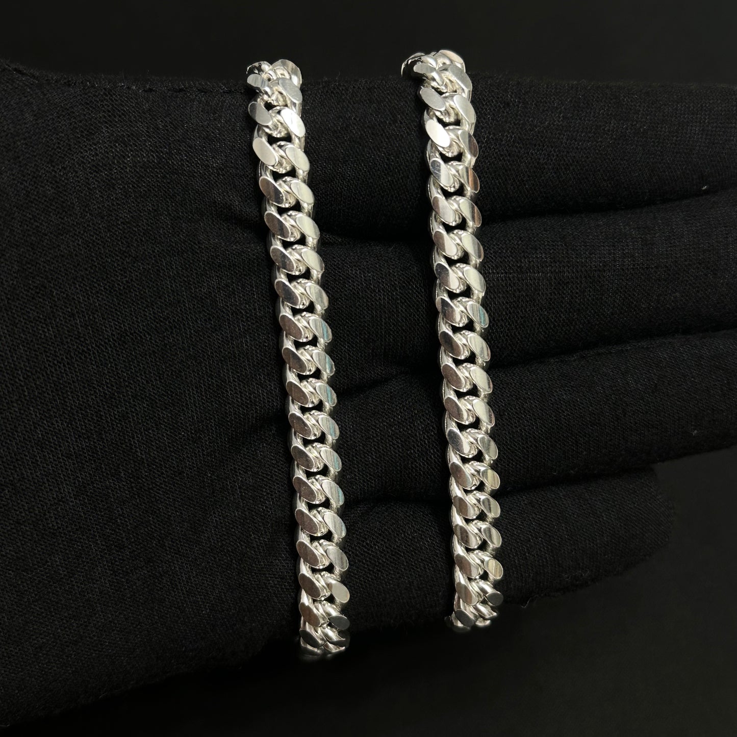 7.5MM Sterling Silver Miami Cuban Link Chain
