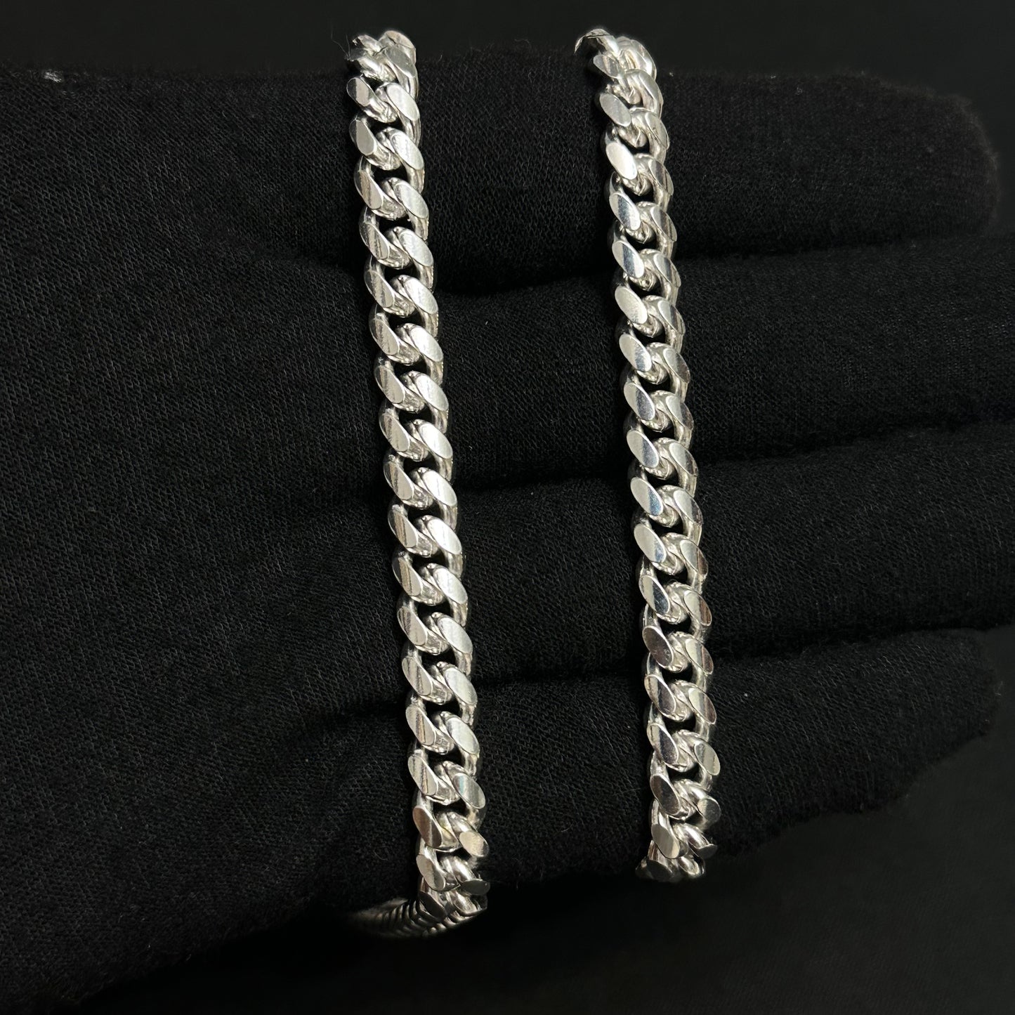 7MM Sterling Silver Miami Cuban Link Chain