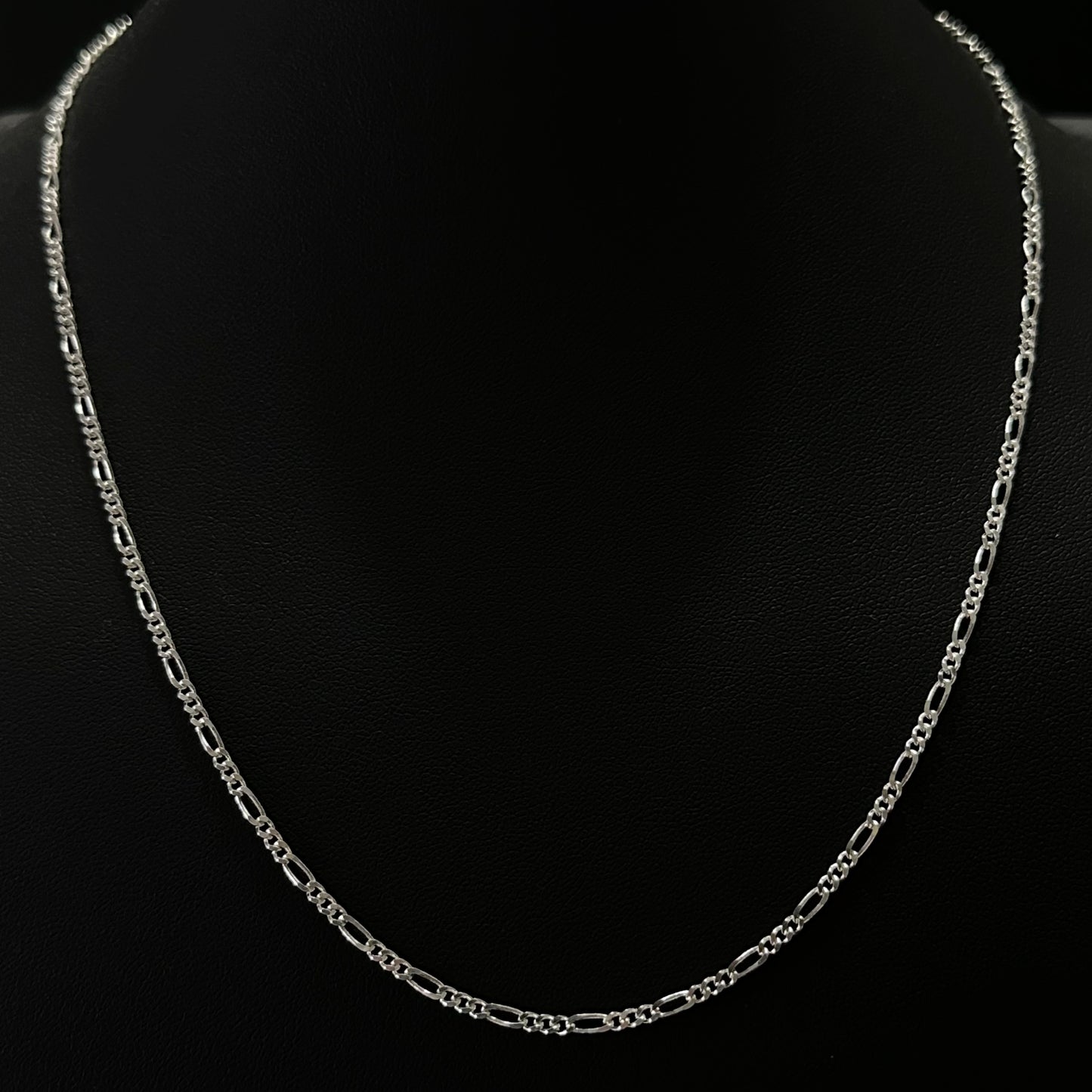 2MM Sterling Silver Figaro Chain