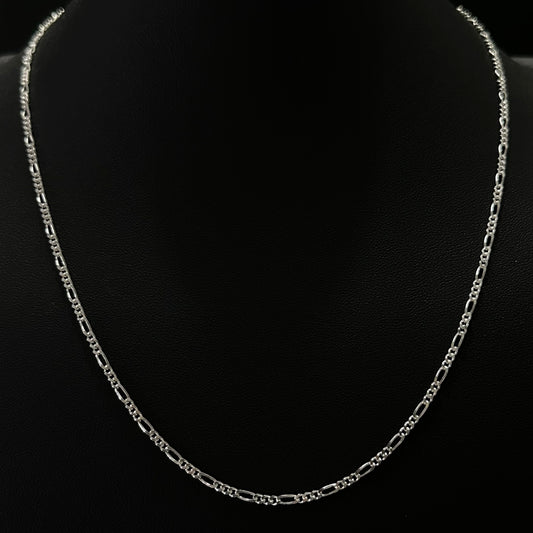 2MM Sterling Silver Figaro Chain