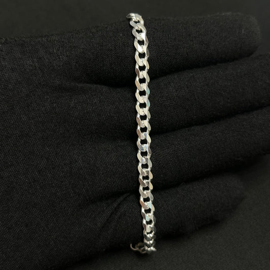 5.5MM Sterling Silver Curb Bracelet
