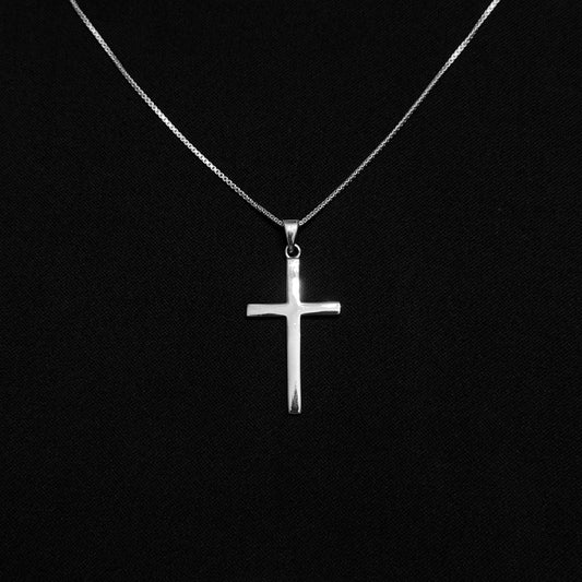 Sterling Silver Basic Cross Necklace