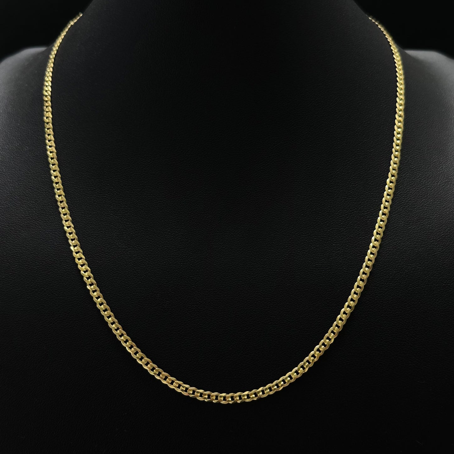 3MM Sterling Silver Vermeil Flat Curb Chain