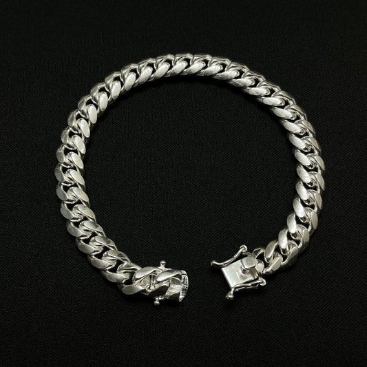 9MM Sterling Silver Miami Cuban Link Bracelet