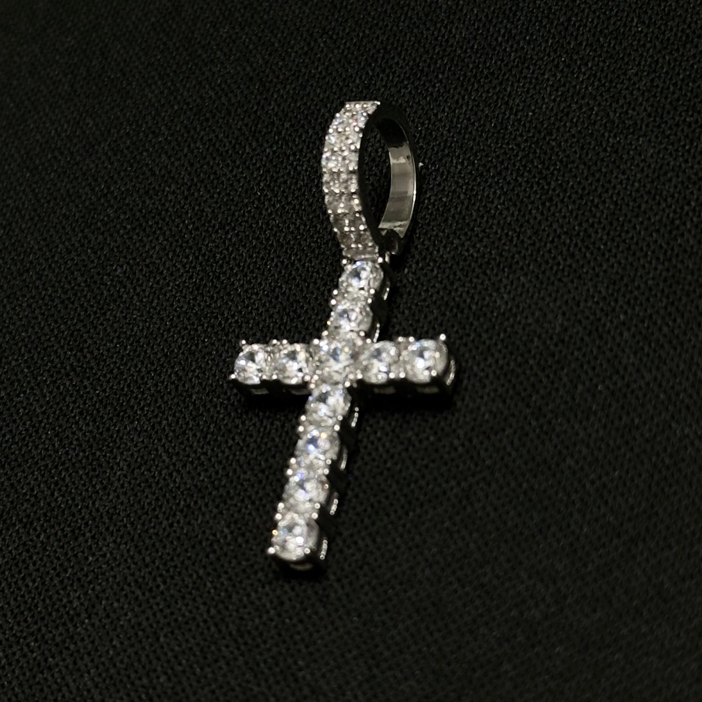 Sterling Silver CZ Cross Pendant