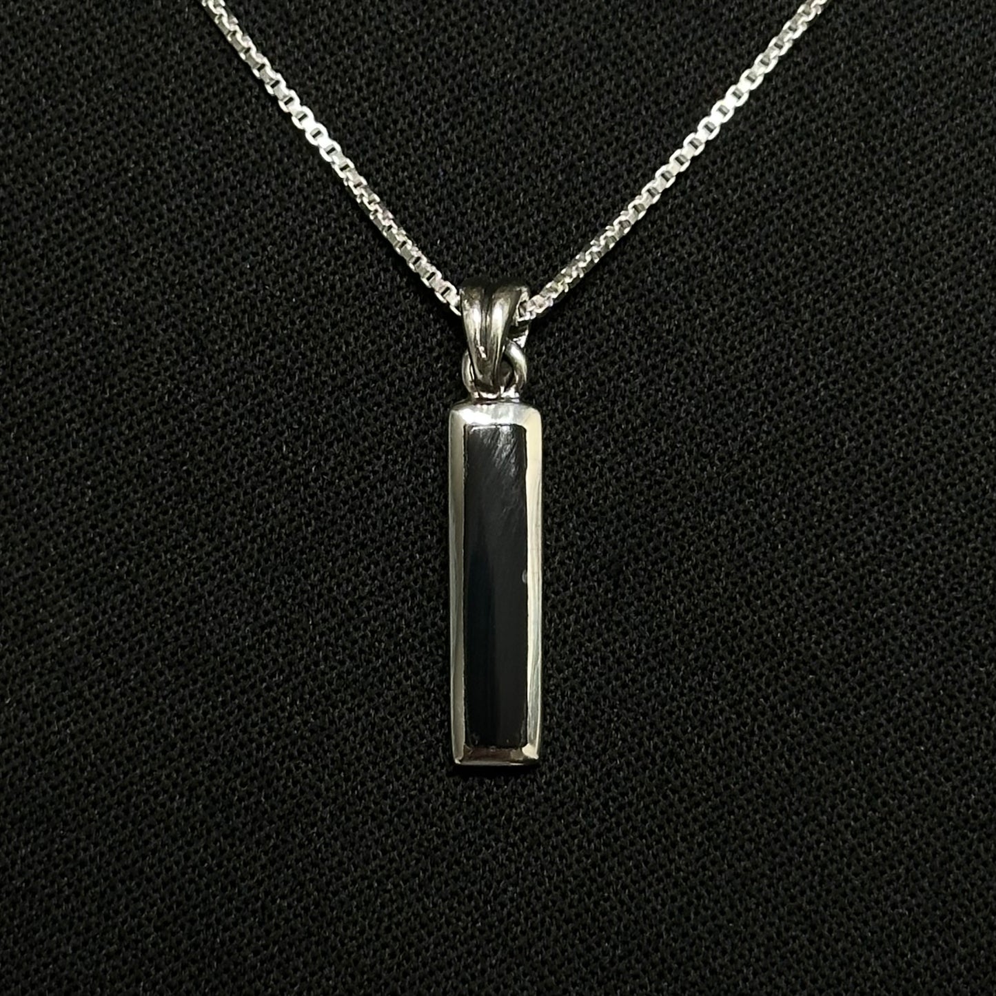 Sterling Silver Onyx Necklace