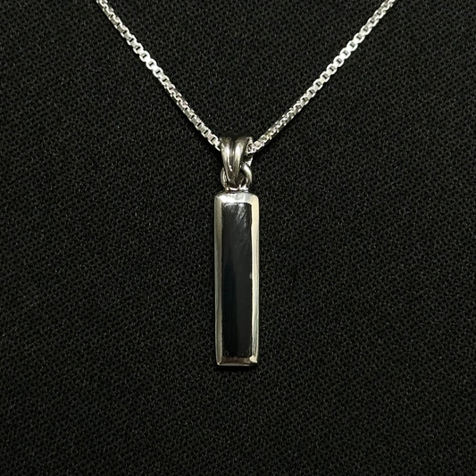 Sterling Silver Onyx Necklace