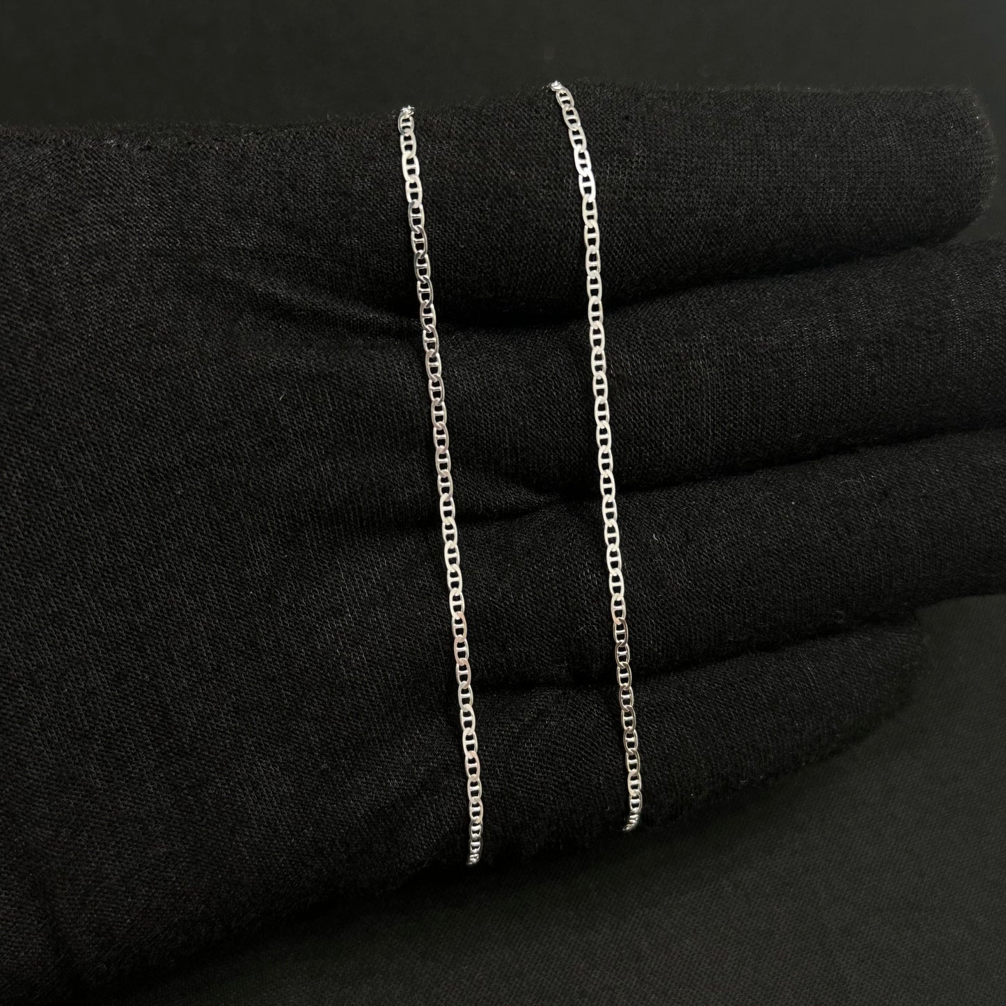 1.5MM Sterling Silver Mariner Chain