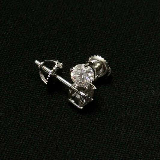 5MM Moissanite Round Earrings