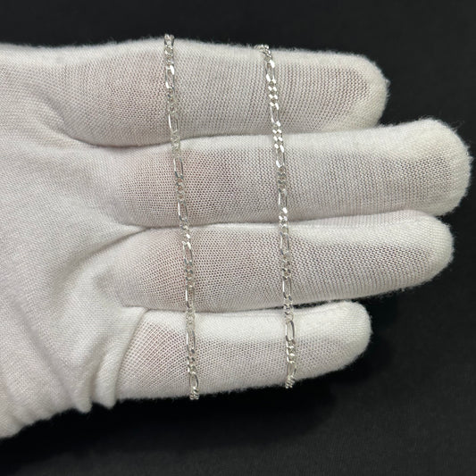 2MM Sterling Silver Figaro Chain