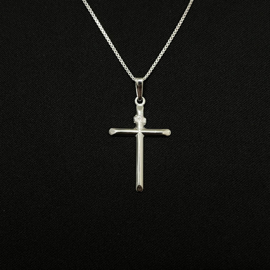 Sterling Silver INRI Cross Necklace