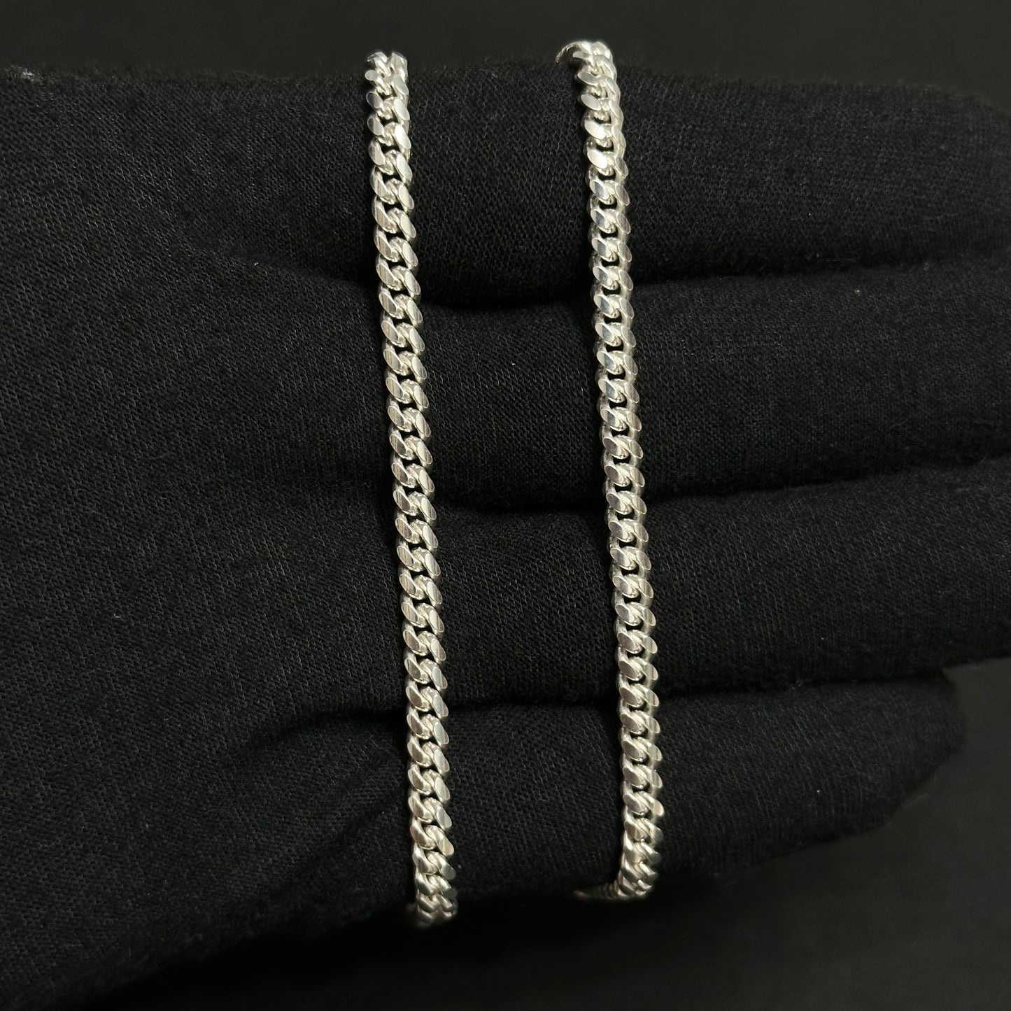 4MM Sterling Silver Miami Cuban Link Chain