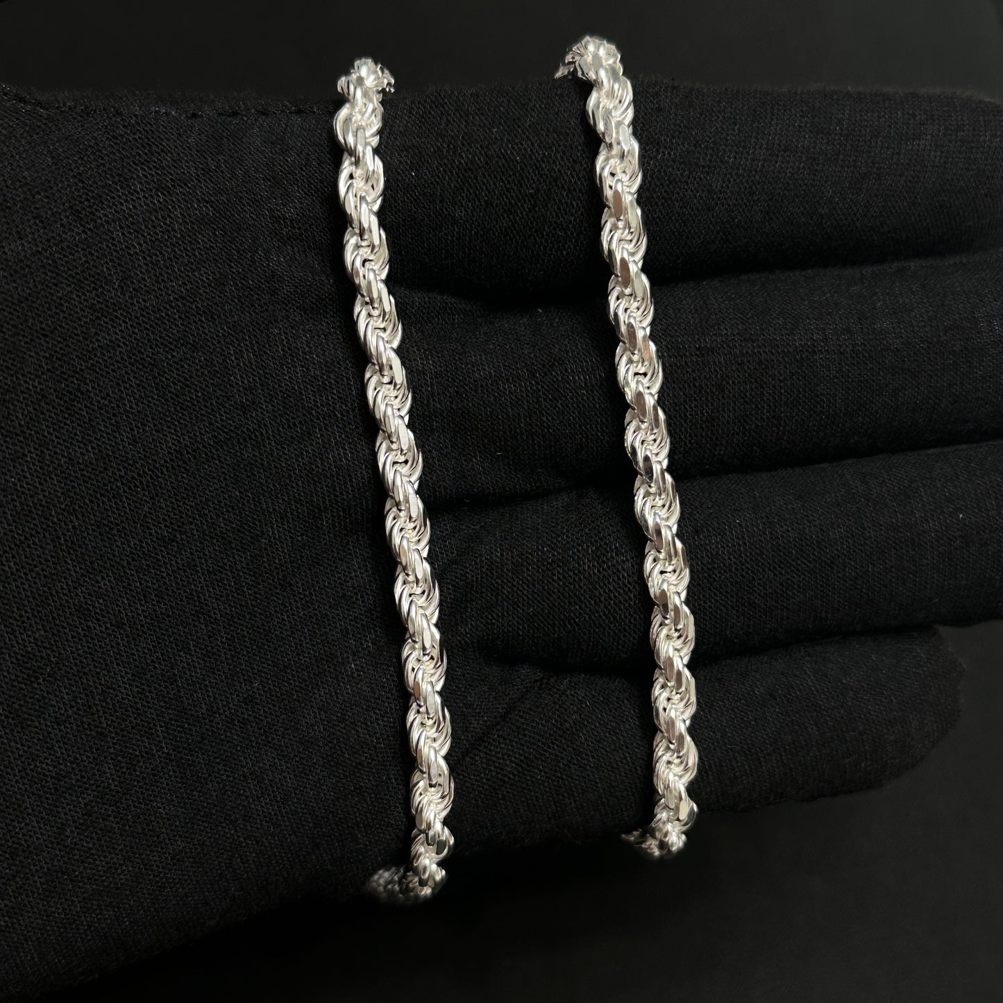 5MM Sterling Silver Rope Chain