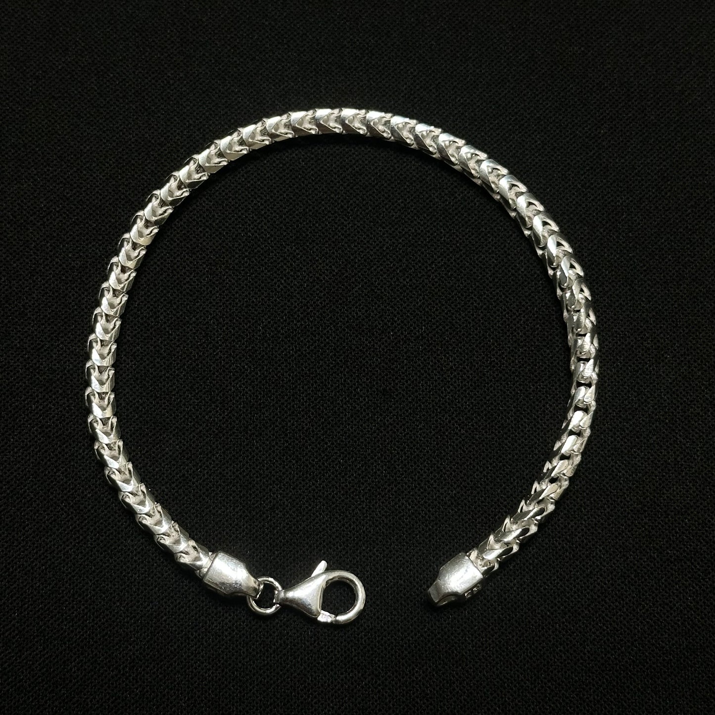 4MM Sterling Silver Franco Bracelet